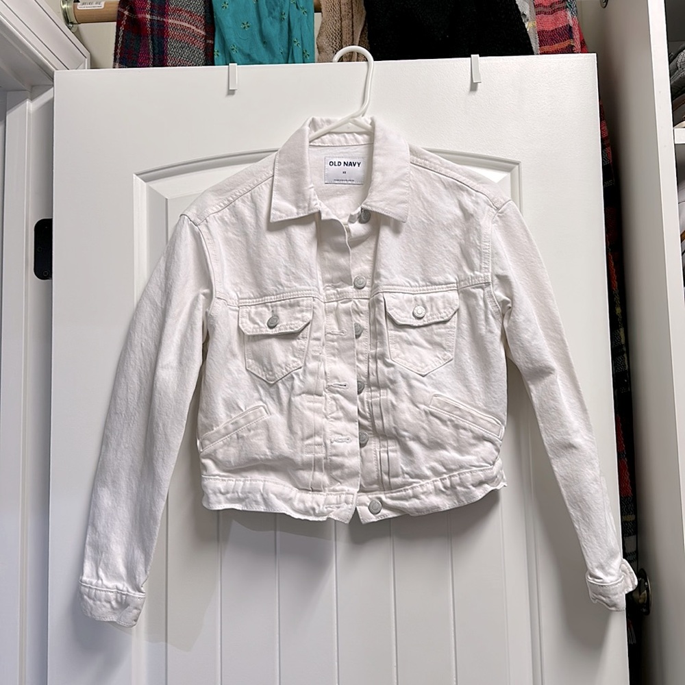 White denim jacket